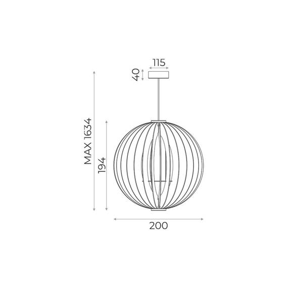 Oprawa wisząca Zuma Line ORB 7510344