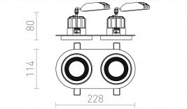 Oprawa wpuszczana Redlux Sharm R II R13243