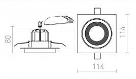 Oprawa wpuszczana Redlux Sharm SQ 1 R13253