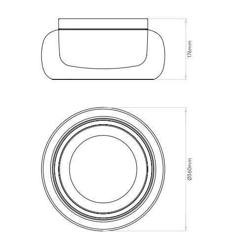 Plafon 1450011 Astro Aquina 360