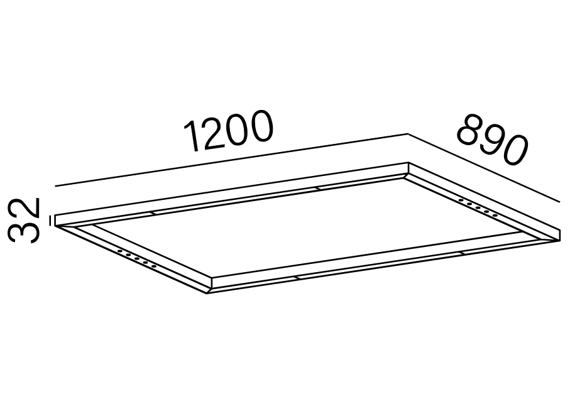 Plafon AQForm Mixline RT LED natynkowy 40291-M930-W3-00-13