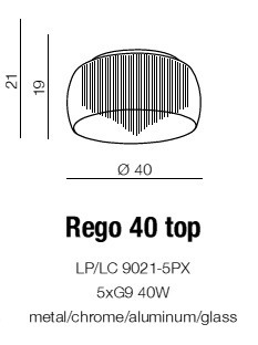 Plafon AZzardo REGO 40 AZ0999