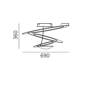 Plafon Artemide Pirce 1255120A