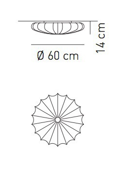 Plafon Axo Light MUSE 60 flower