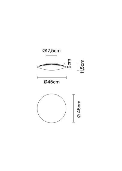 Plafon Fabbian Loop F35 G01 00