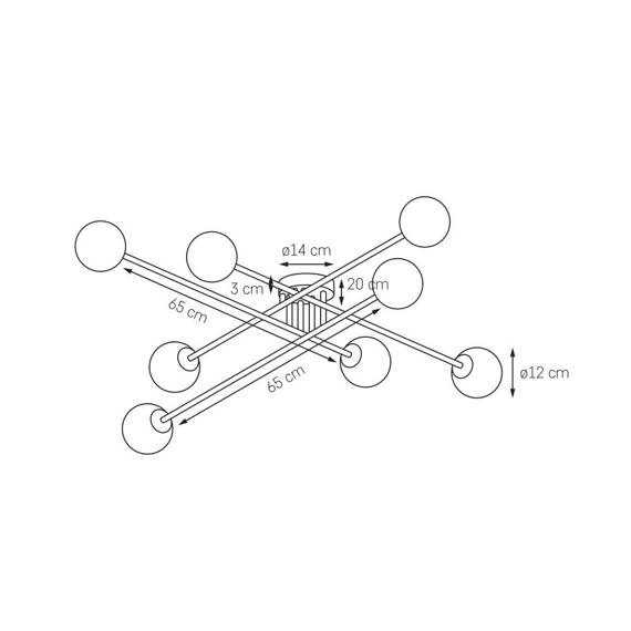 Plafon Kaspa Astra 8 10777802