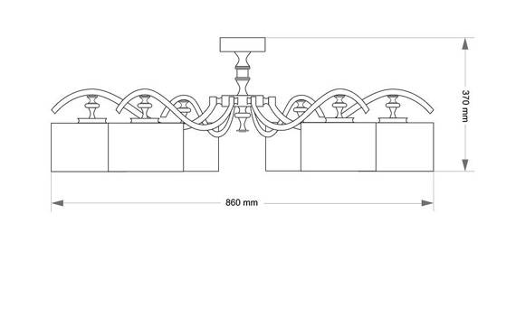 Plafon Kutek Averno AVE-PL-6 (N/A)