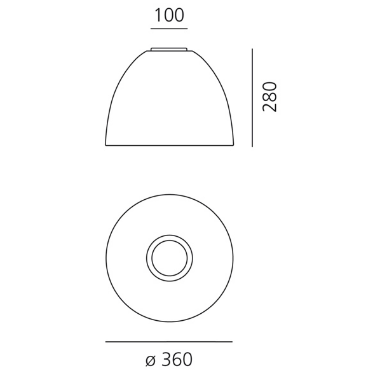 Plafon LED Artemide Nur A246600