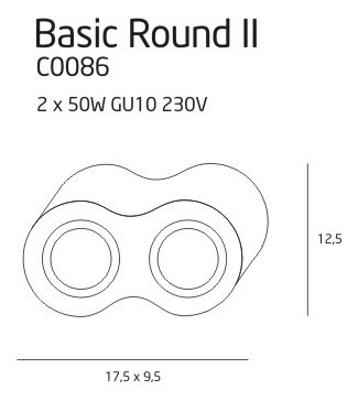 Plafon MaxLight Basic Round C0086