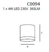 Plafon MaxLight Sphere C0094