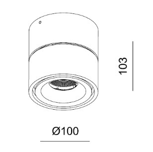 Plafon Mistic Broken 9 W LED czarna