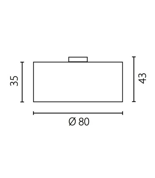 Plafon Ramko Nodo Fornir 80 cm ecru