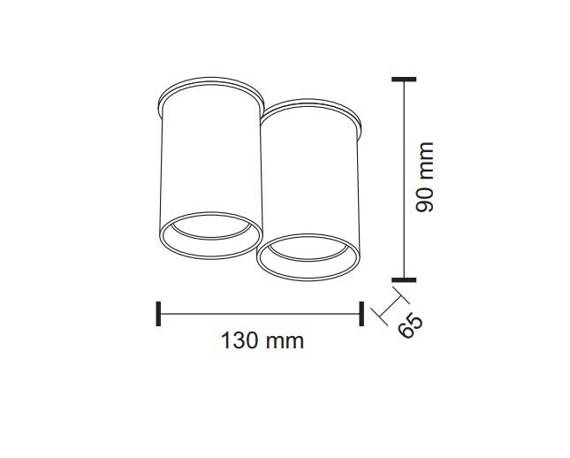 Plafon Shilo ARIDA 1112 Czarny