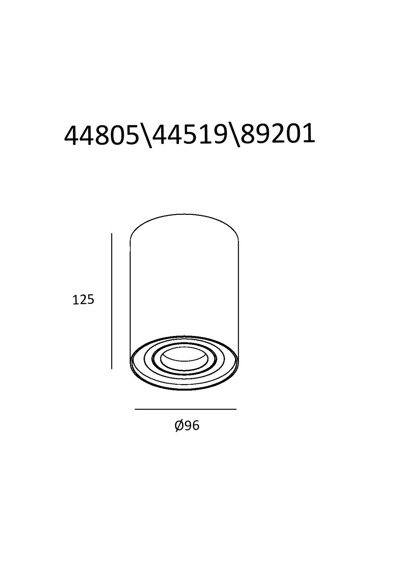 Plafon Zuma Line SPOT RONDOO 44805