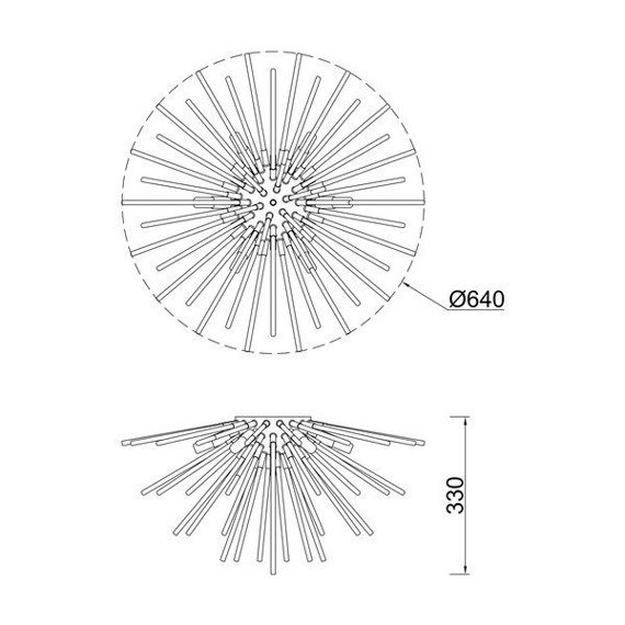 Plafon Zuma Line Urchin C0491-06B-F7BC