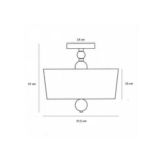 Plafoniera Berella Light Tineo 40 BL0051