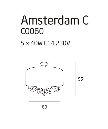 Plafoniera MaxLight AMSTERDAM C0060