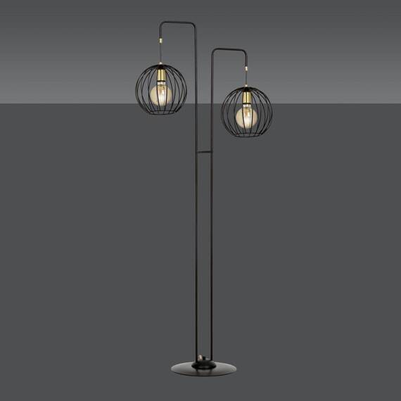 Podłodowa lampa ALBIO LP2 BLACK czarny (144/LP2) - Emibig