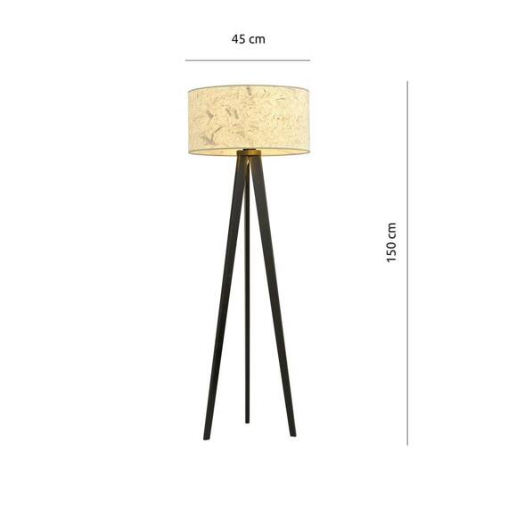 Podłodowa lampa ASTON LP1 CORK czarny (1150/LP3) - Emibig