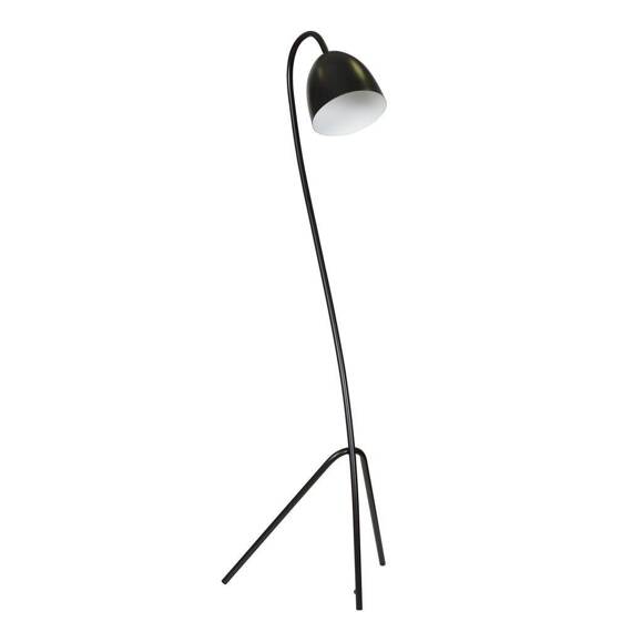 Podłodowa lampa HARIS LP1 BLACK / WHITE czarny-Biały (864/2) - Emibig