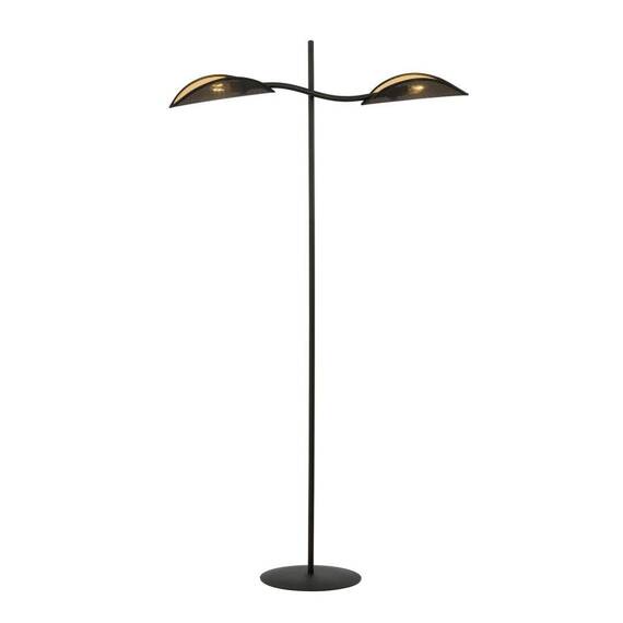 Podłodowa lampa LOTUS LP2 BLACK/GOLD czarny (1106/LP2) - Emibig