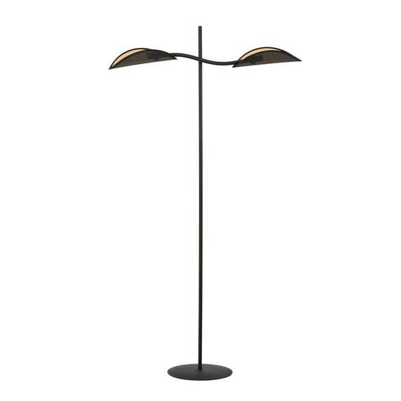 Podłodowa lampa LOTUS LP2 BLACK/GOLD czarny (1106/LP2) - Emibig