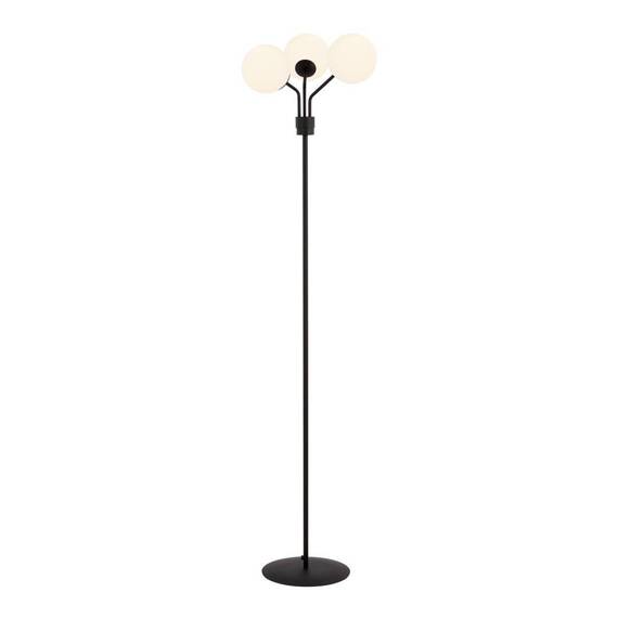 Podłodowa lampa NOVA LP3  BLACK/OPAL  czarny (1138/LP3) - Emibig