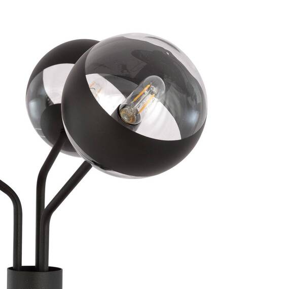 Podłodowa lampa NOVA LP3  BLACK/STRIPE czarny (1139/LP3) - Emibig