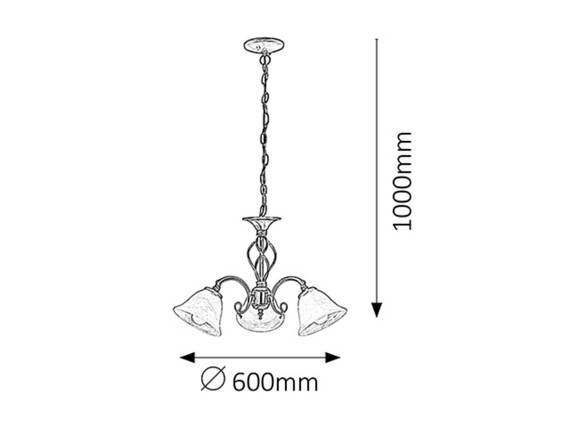 Rabalux 7133 Beckworth Lampa Wisząca