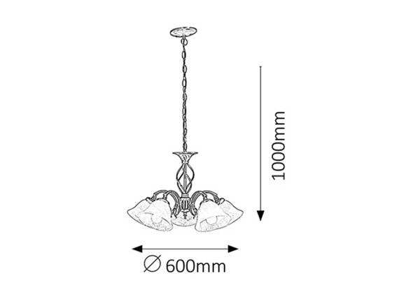 Rabalux 7135 Beckworth Lampa Wisząca