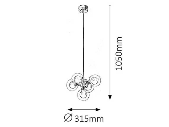 Rabalux Lampa Wisząca Briella 2623