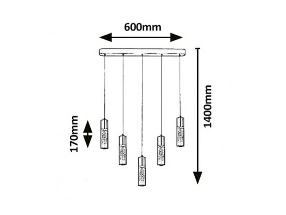 Rabalux Lampa Wisząca Floresta 6559