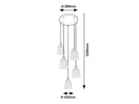 Rabalux Lampa wisząca Jarina 5334