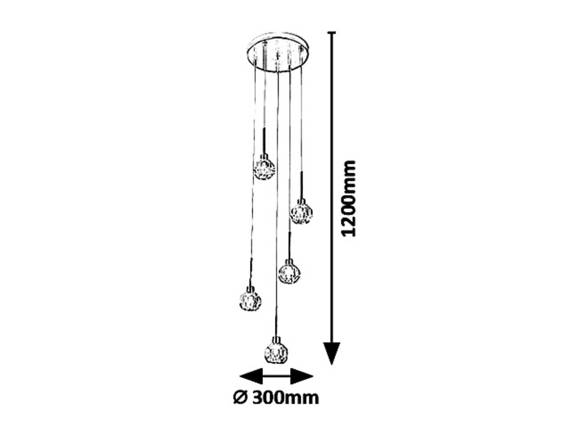 Rabalux Lampa wisząca Kassia 5396