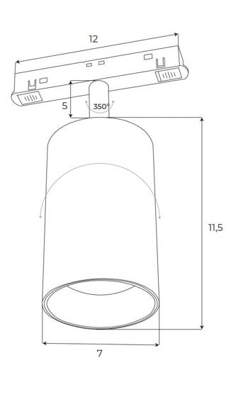 Reflektor Magnetyczny Maxlight Magnetic System Zigbee M0032Z