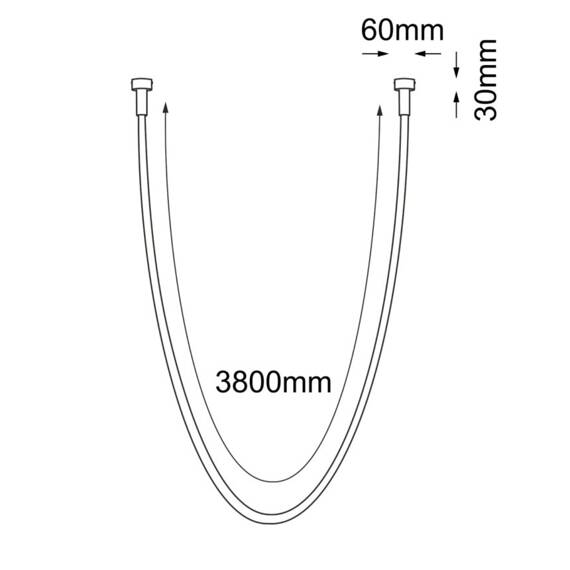 Shilo 3000K Żyrandol Hebi 3022 380cm