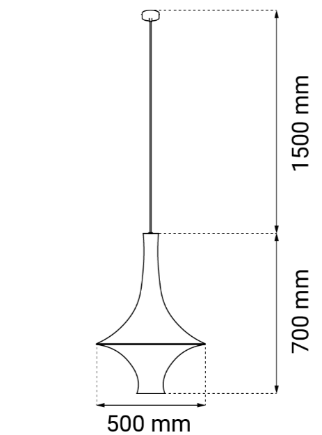 Shilo 5116 Lampa wisząca Alda L