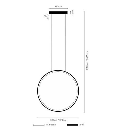 Shilo Agari 5304 Żyrandol 57cm Złoty