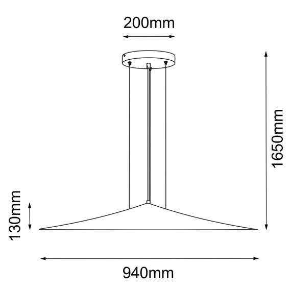 Shilo Brito 94cm Lampa wisząca 5069