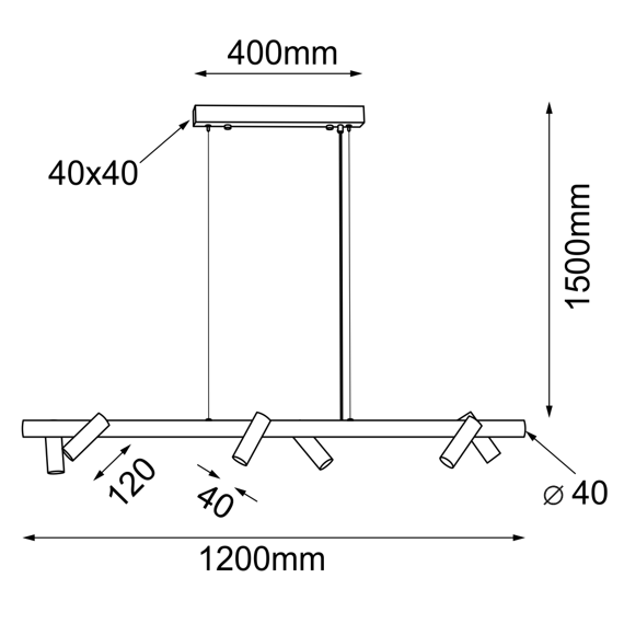 Shilo Lampa wisząca 5064 Yabu