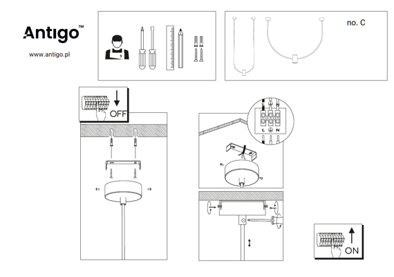 Shilo No.C 5085 Lampa wisząca czarna