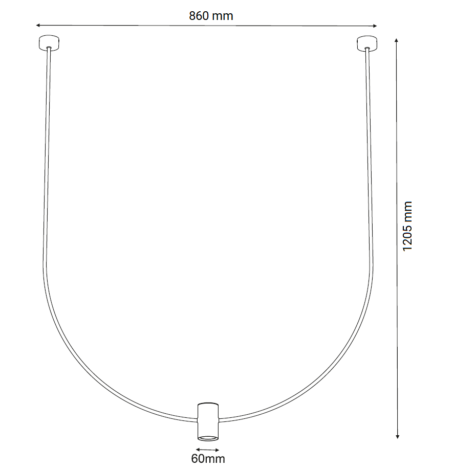 Shilo No.C 5088 Czarna Lampa wisząca