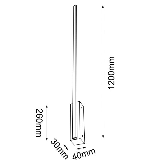 Shilo Slim Kinkiet 4030 Biały 4000K