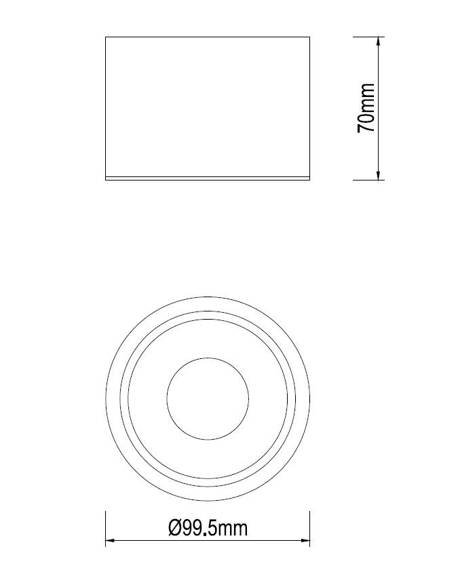 Spot Ledowy biały Dann Lux Design MIJA WH10 DLD5241