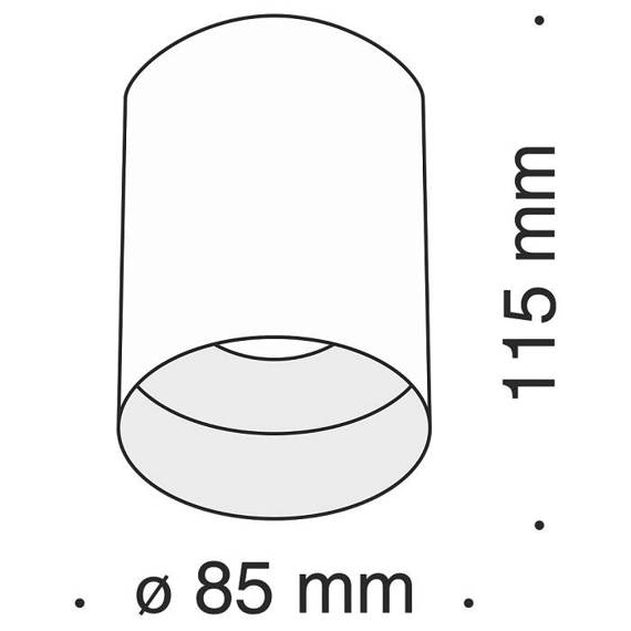 Spot Maytoni Alfa C014CL-01W Biały