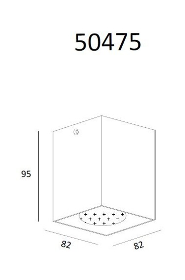 Spot Zuma Line SQUARE 50475-BK