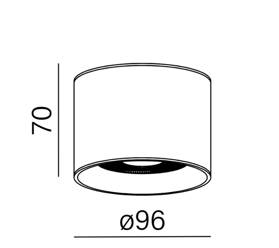 Spot zewnętrzny AQform IP 65 47018-M930-D9-PH-12 Only Czarny