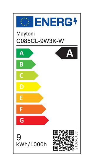 Sufitowy plafon Orlo biały (C085CL-9W3K-W) - Maytoni