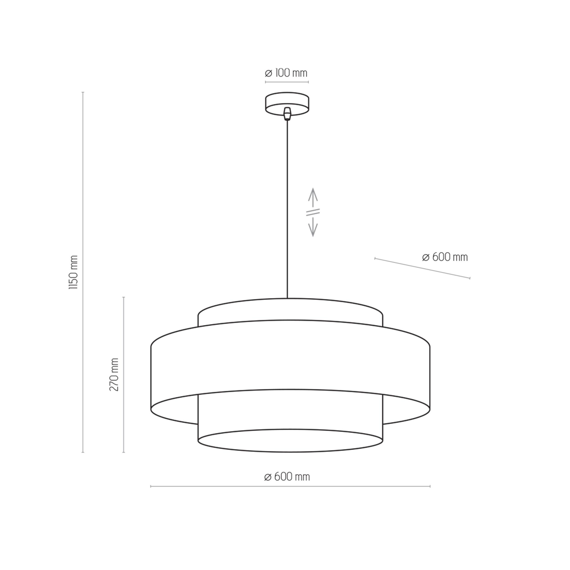 TK Lighting Calisto 4376 Żyrandol