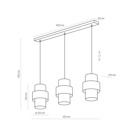 TK Lighting Calisto 4378 Żyrandol